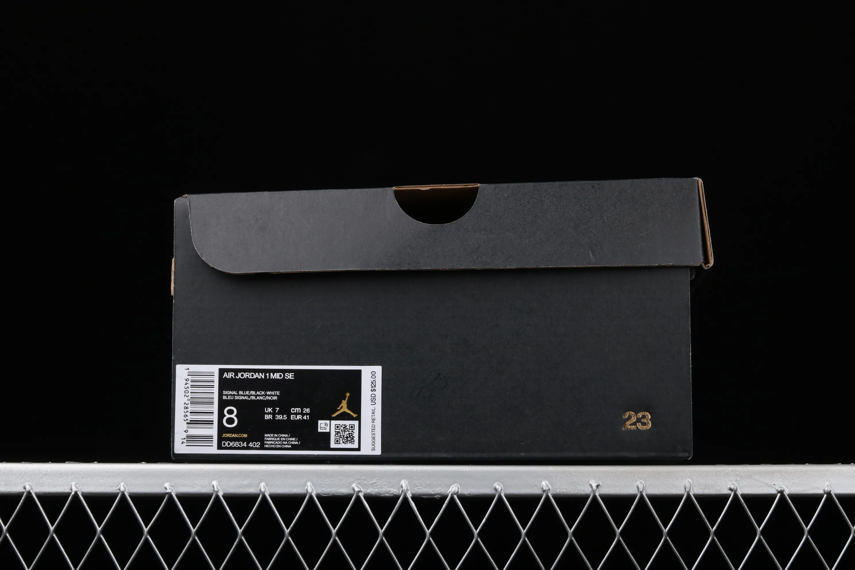 All categories Air Jordan Jordan series basketball shoes Air Jordan 1 Mid G version pure original Air Jordan 1 Mid AJ1 Joe 1 patent leather white and blue two-dimensional small lightning Chinese basketball shoes DD6834-402